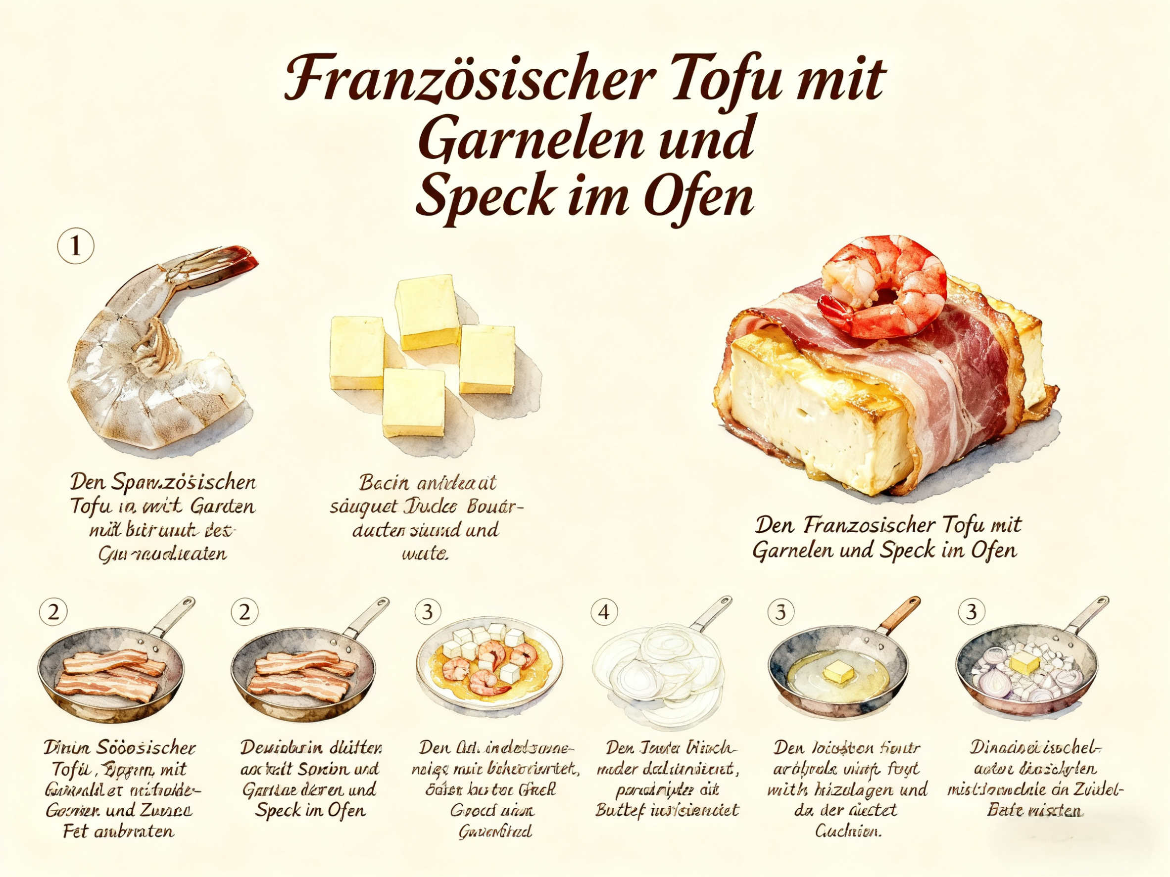 Kochprozess-Poster-KI-generiertes Bild